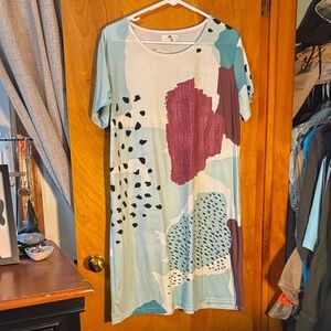 Abstract Print Women's Dress